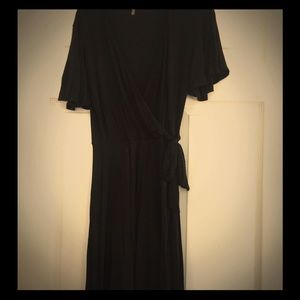 Black Wrap Around/Tie Dress.